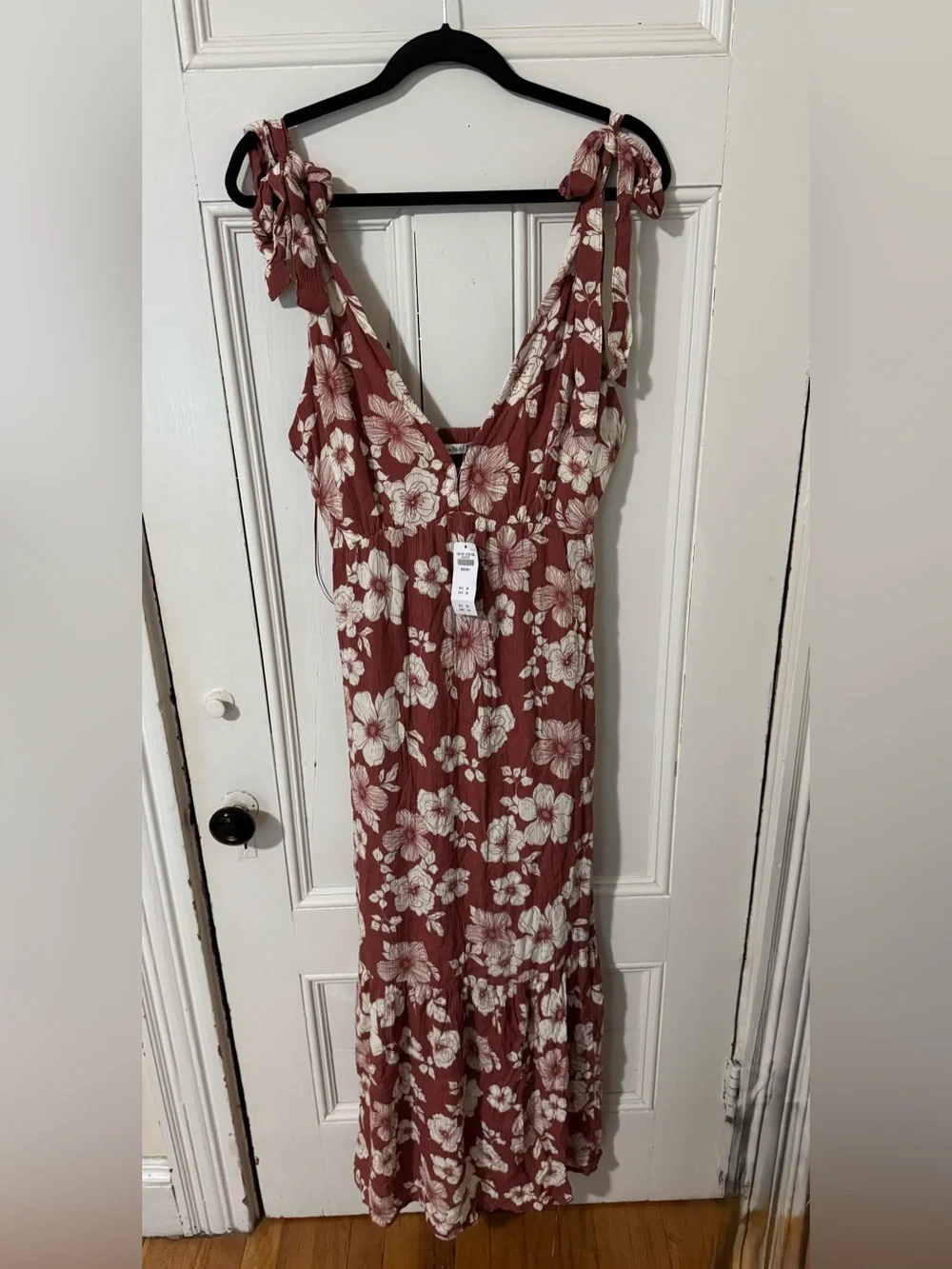 Abercrombie & Fitch Ruffled Tiered Maxi Dress NWT
